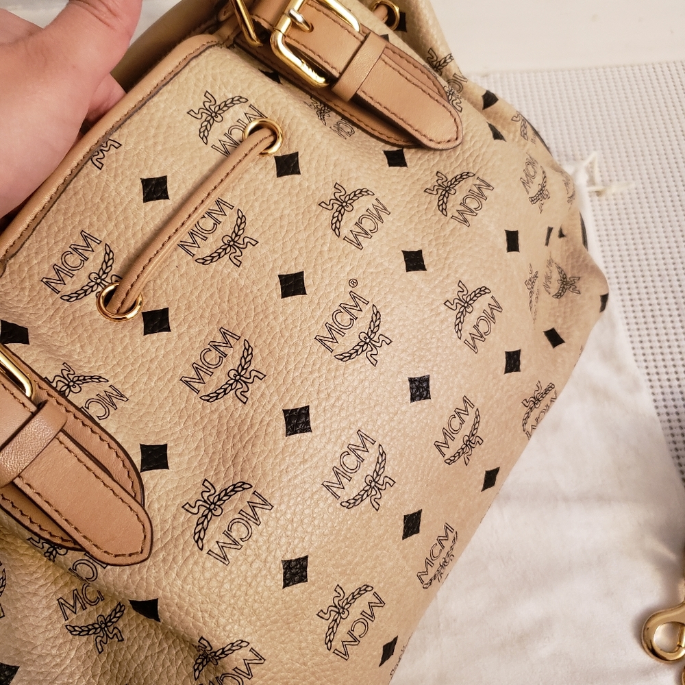 Authentic Mcm Medium Drawstring Bag - image 5